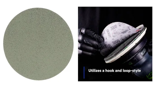 Discos de lija con hojas de velcro de película azul